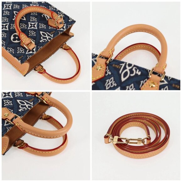 LOUIS VUITTON Pre Owned SINCE 1854 Petit Sac Plat 2way Navy M80288 Auth 132611M - Picture 16 of 16